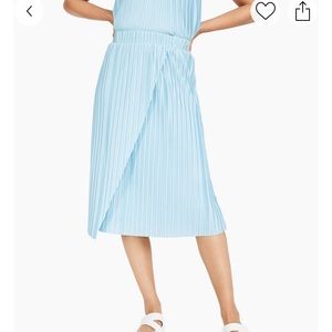 Sky blue Alfani midi pleated skirt